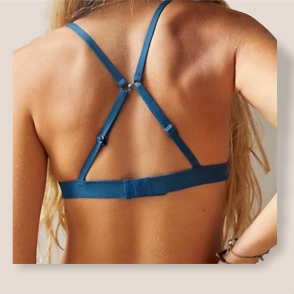 Free People Oh Scuba Bralette In Midnight Cowboy - Picture 3 of 5